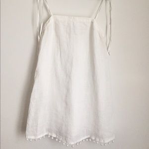 Linen Pom dress